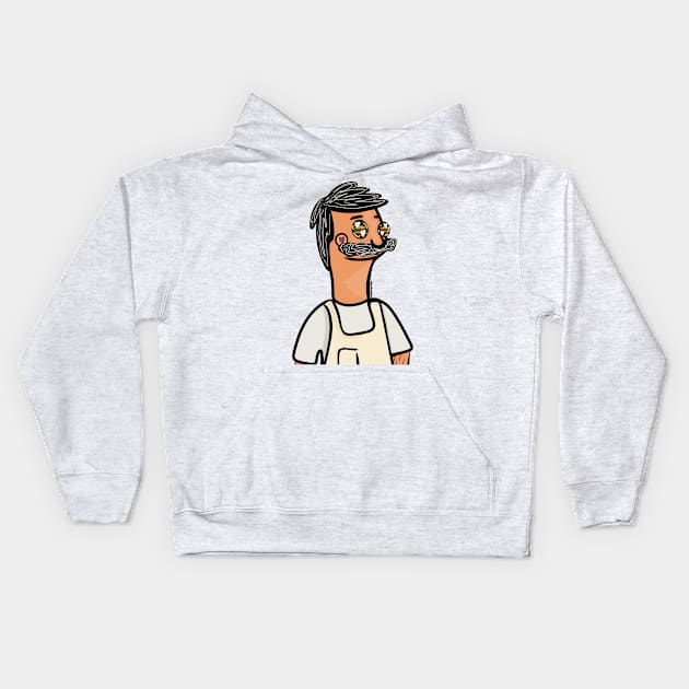 Bobs burgers #53 Kids Hoodie by SugarSaltSpice